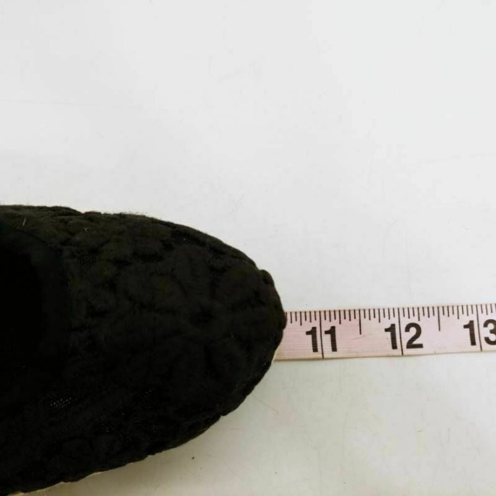 Lands End Womens Espadrille Shoes Black Floral 9.5 - Picture 5 of 9